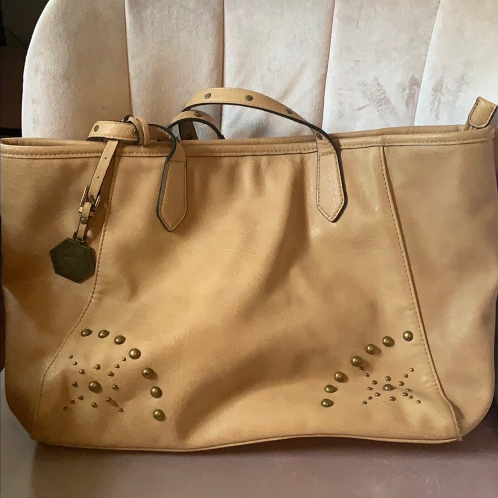 Studded shoulder bag